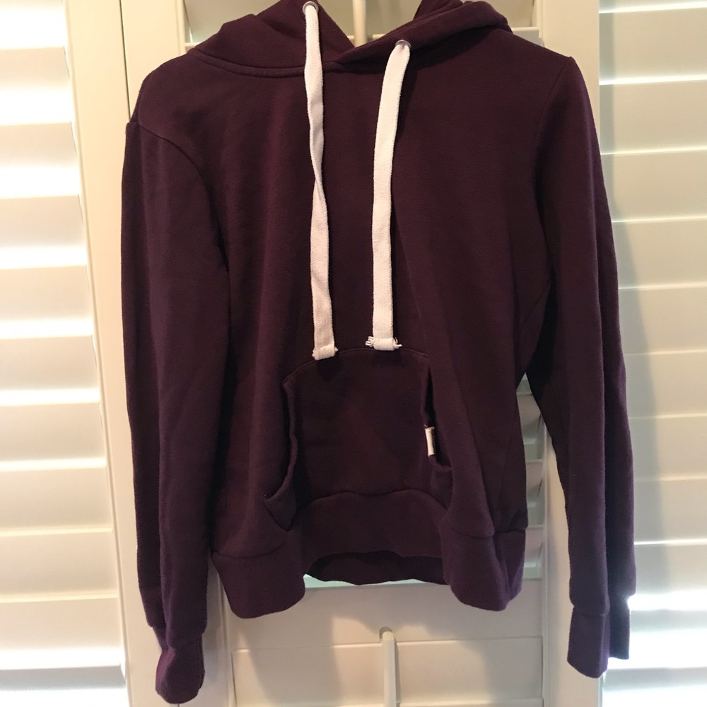 Burgundy hoodie